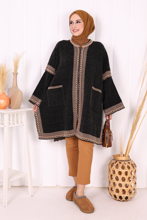 12608 Triko Panço Siyah - 1