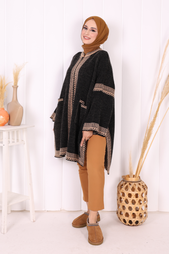 12608 Triko Panço Siyah - 4