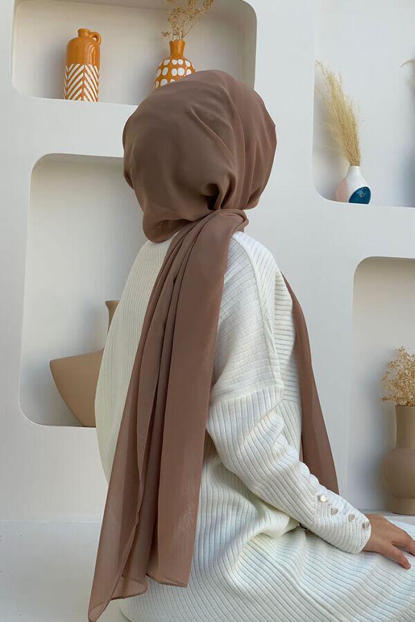 2019 Şifon Şal Vizon - 3