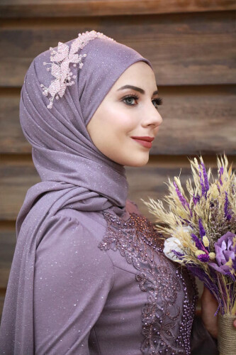 2021 شال فضي ليلك - 1