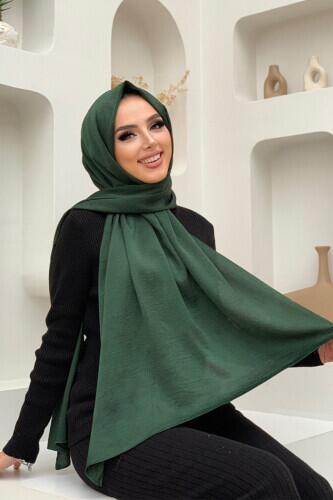 2024 كوبي شال الساتان الزمرد - Bym Fashion