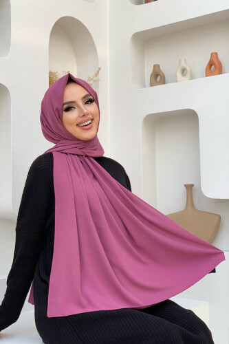 2050 Medina Silk Shawl Dried Rose - Bym Fashion