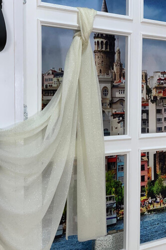 2060 Silvery Shawl Ecru - Bym Fashion (1)