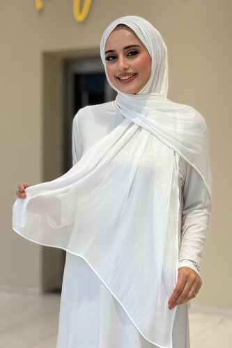 Valentino Şal 2066 Ekru - Bym Fashion