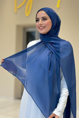 Valentino Şal 2066 Lacivert - Bym Fashion