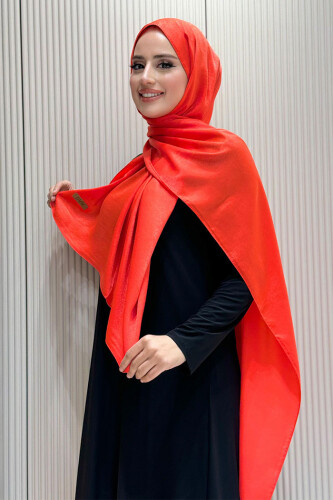 2070 Pamuk Bambu Şal Mercan - Bym Fashion (1)