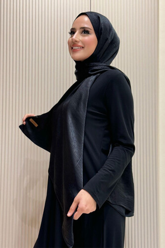 2070 Pamuk Bambu Şal Siyah - Bym Fashion (1)