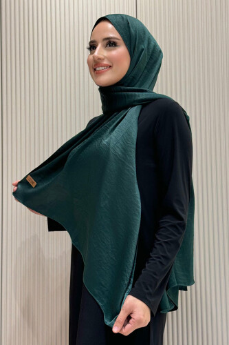 2070 Pamuk Bambu Şal Zümrüt - Bym Fashion (1)