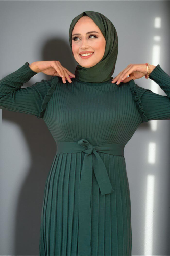 22204 فستان تريكو زمرد - 13