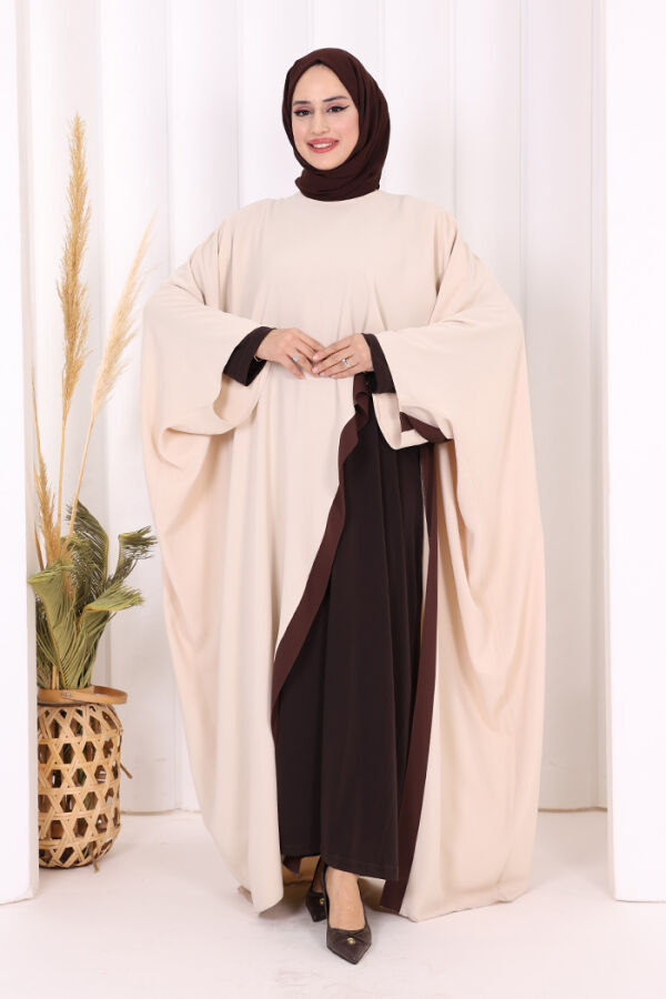 Şeritli Yandan Yırtmaç Detay Uzun Tunik 2742 Taş - 5