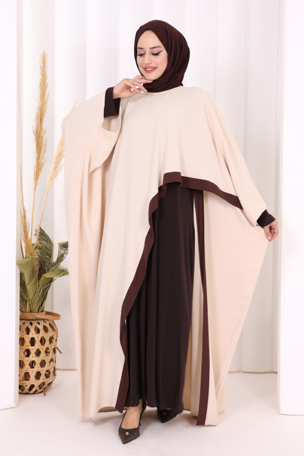 Şeritli Yandan Yırtmaç Detay Uzun Tunik 2742 Taş - 6