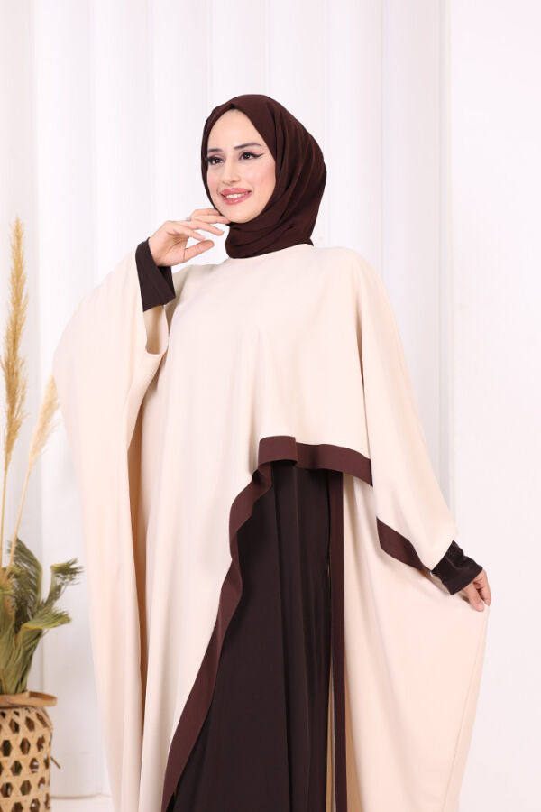 Şeritli Yandan Yırtmaç Detay Uzun Tunik 2742 Taş - 9