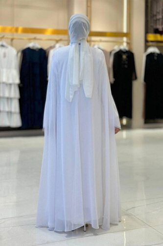 Elbise Abaya Takım 3921 Ekru - Bym Fashion (1)