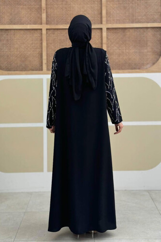 Taş Detaylı Yelekli Elbise Takım 3929 Siyah - Bym Fashion (1)