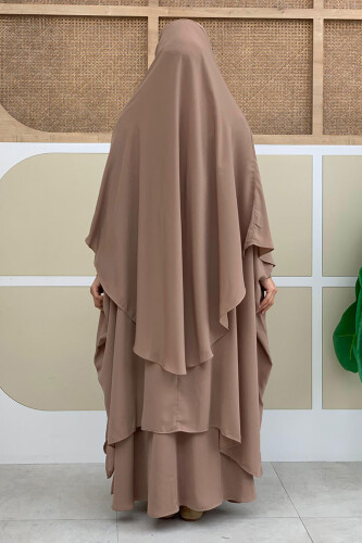 Sufleli Cilbab 6024 Vizon - Bym Fashion (1)