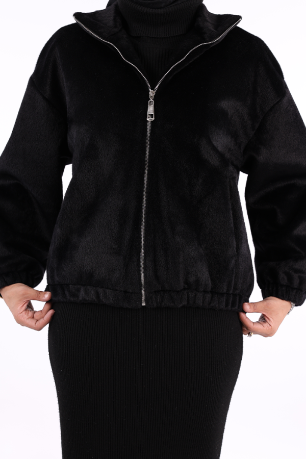Kısa Angora Mont 70028 Siyah - 7