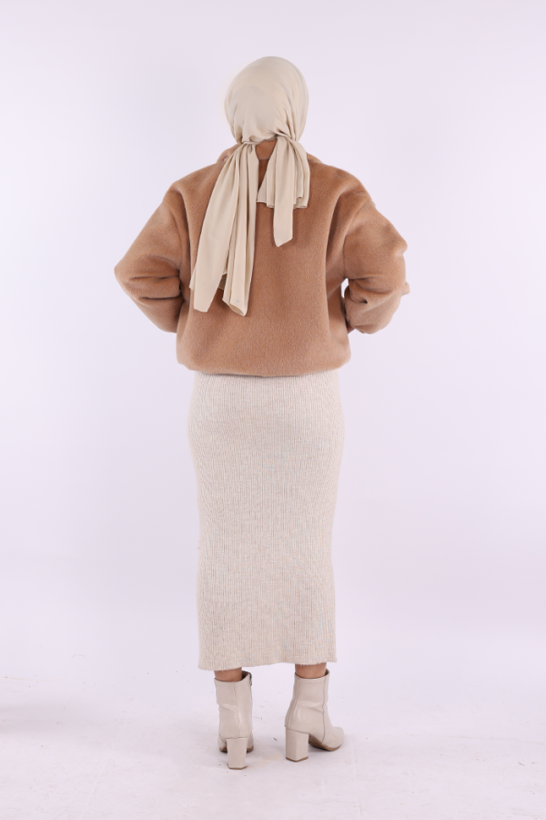 Kısa Angora Mont 70028 Vizon - 4