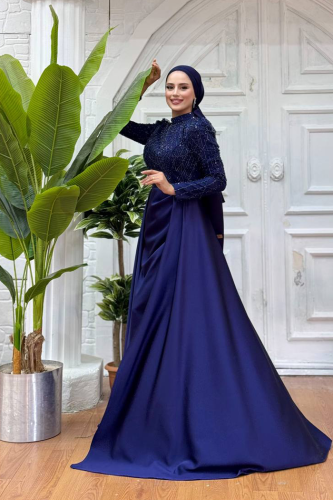 7024 Abiye Lacivert - 3