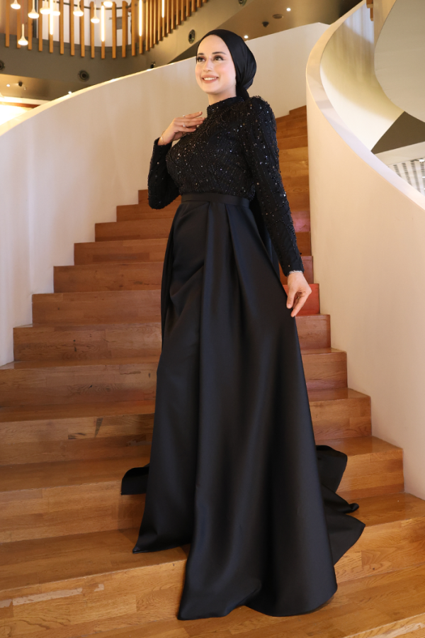 7024 Abiye Siyah - 3