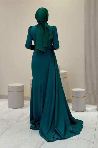 7036 Abiye Zümrüt - Bym Fashion (1)