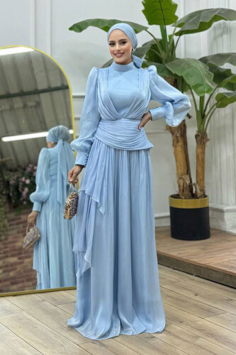 Valentino Abiye 7037 Bebe Mavisi - Bym Fashion