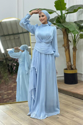 Valentino Abiye 7037 Bebe Mavisi - 6