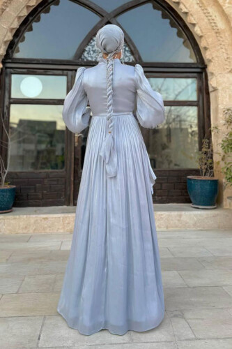 Valentino Abiye 7037 Gri - Bym Fashion (1)