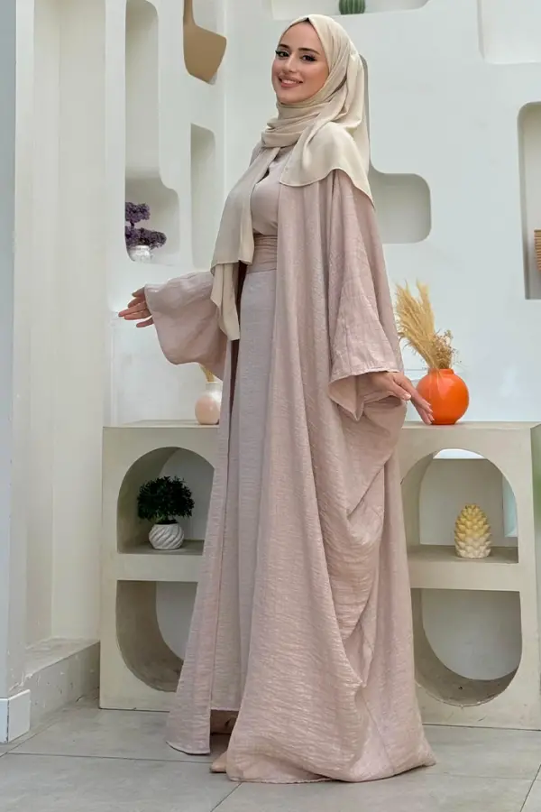 Yarasakol Abayalı Elbise Takım 8497 Taş - 1
