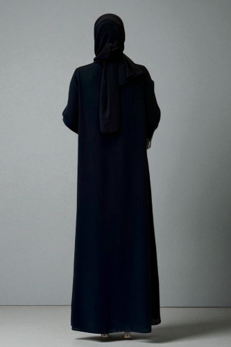 Pul İşlemeli Yelekli Elbise Takım 8498 Siyah - Bym Fashion (1)