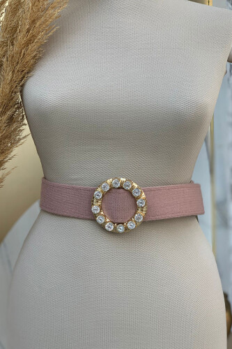 9008 Knitwear Stone Belt Powder - Bym Fashion