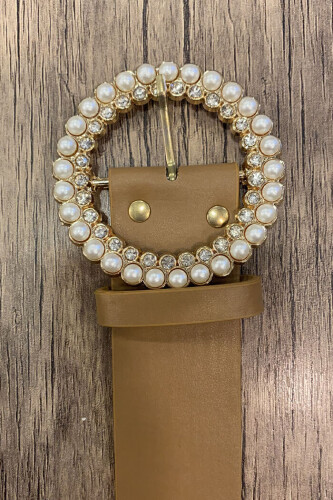 9029 حزام مثلث مع لؤلؤ المنك - Bym Fashion