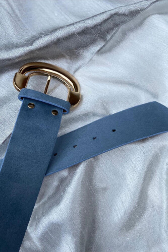 9034 Belt Blue - Bym Fashion