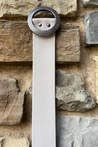 9037 Belt Gray - Bym Fashion