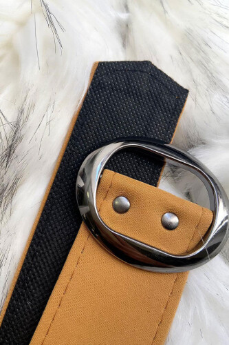 9038 حزام الخردل - Bym Fashion