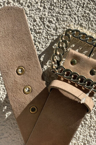 9042 Belt Beige - Bym Fashion