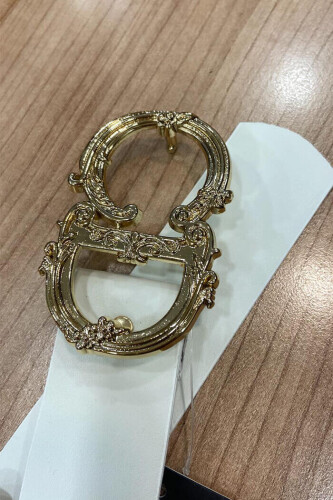 9049 Belt Ecru - Bym Fashion