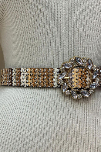 9055 Ethnic Pattern Belt Taba - Bym Fashion (1)