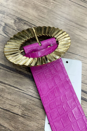 9058 Belt Fuchsia - Bym Fashion
