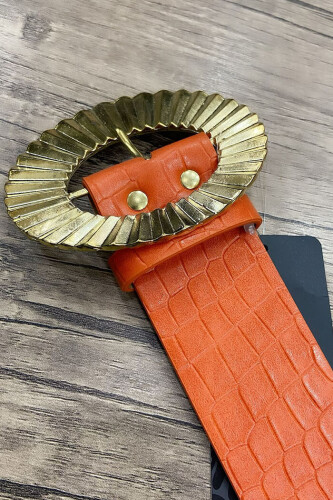 9058 Belt Orange - Bym Fashion