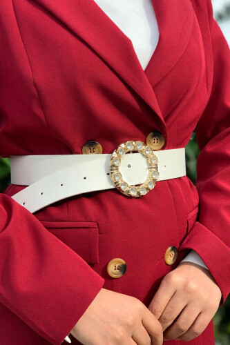 9059 حزام جلد حجري إكرو - Bym Fashion (1)