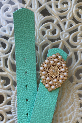 9098 Belt Mint - Bym Fashion