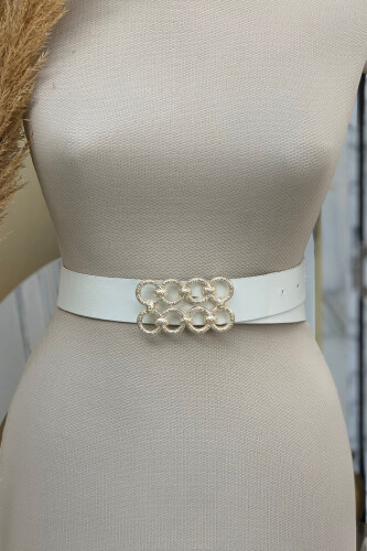 9104 kemer Ekru - Bym Fashion