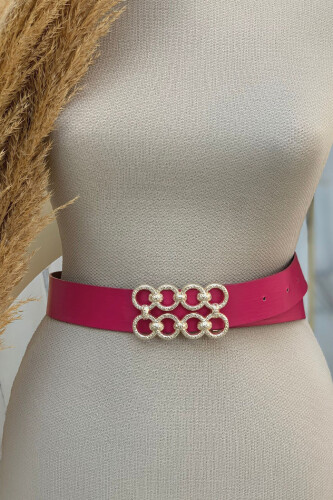 9104 kemer Fuşya - Bym Fashion