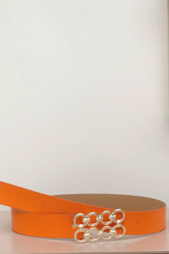 9104 kemer Turuncu - Bym Fashion (1)