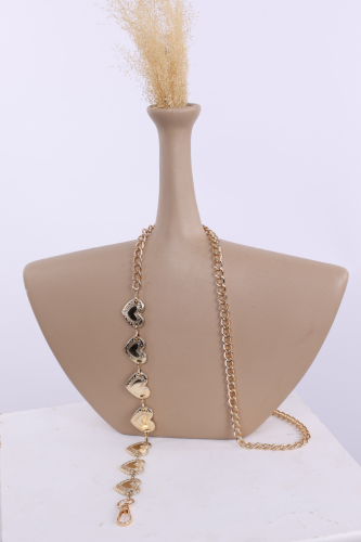 Kalpli Zincir Kemer 9106 Gold - Bym Fashion