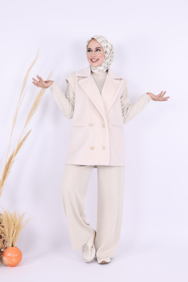 Angora Yelek 70031 Taş - 2