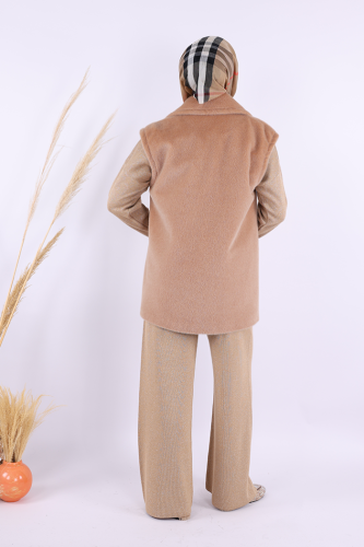 Angora Yelek 70031 Vizon - 3
