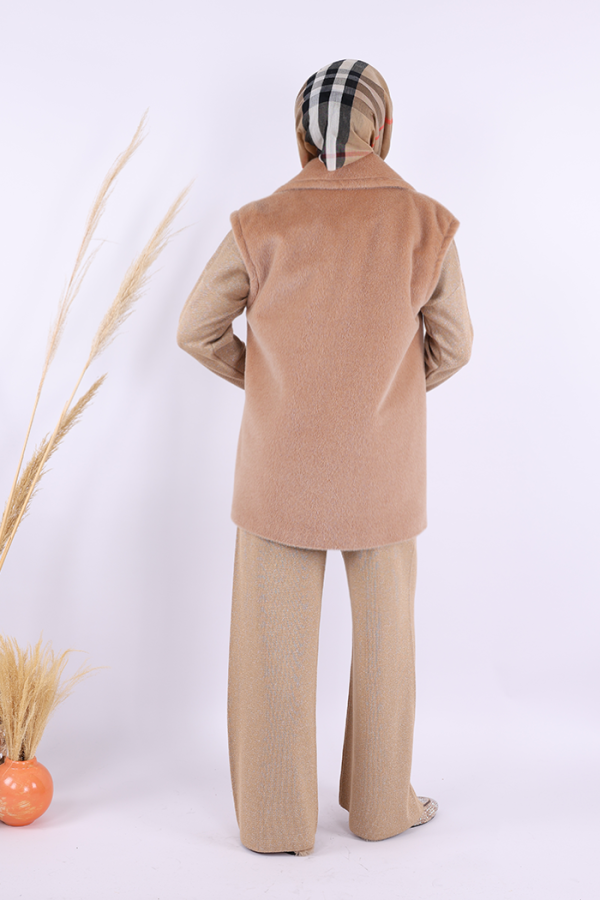 Angora Yelek 70031 Vizon - 3