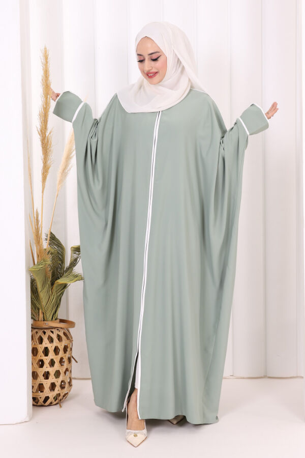 Fermuarlı Yarasakol Ferace 6002 Mint - 3