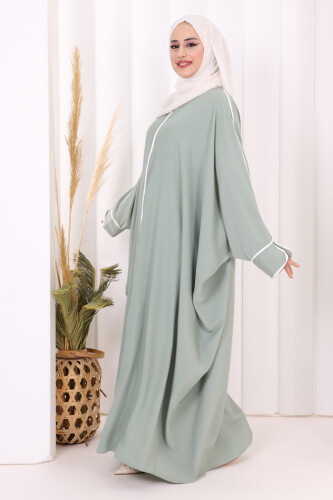 Fermuarlı Yarasakol Ferace 6002 Mint - 4